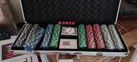 Set poker 500 jetoane de 11,5 gr,  neimprimate. Produs nou.