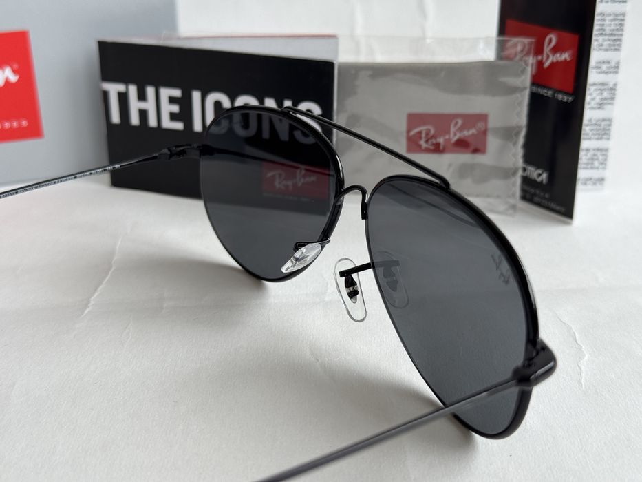 Ochelari de soare Ray Ban R0101S Aviator Reverse Lenny Kravitz Noi
