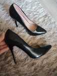 Pantofi stiletto negri clasici, marimea 37