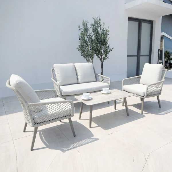 Set mobilier gradina/terasa 2 fotolii canapea și masa LIVRARE GRATUITA