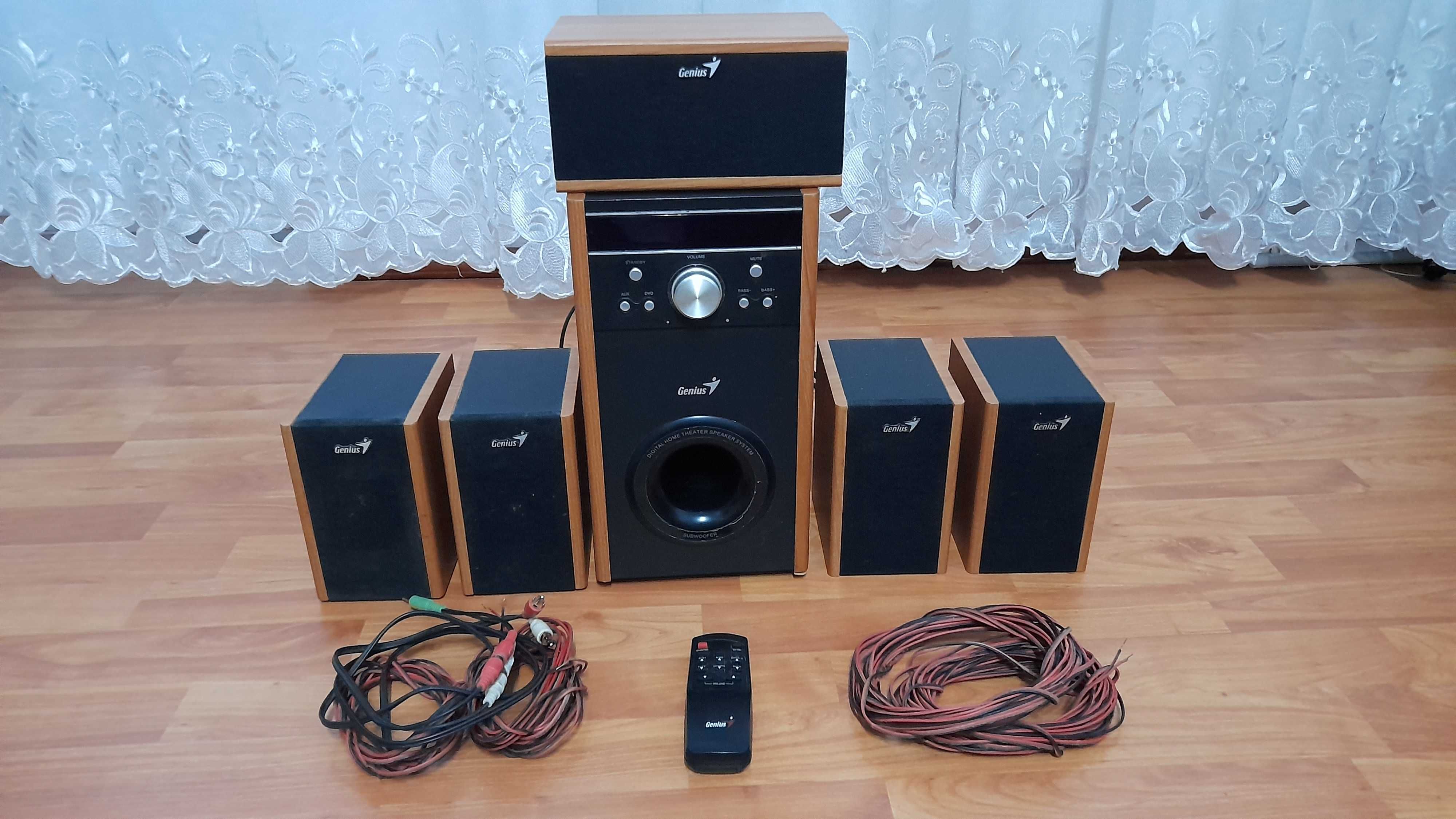 SISTEM SUNET 5+1, Boxe Genius SW-HF 5.1 4000, 100W RMS