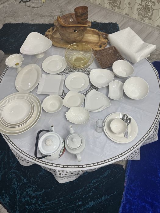 Аренда посуда 500 тенге, астау, казан ошак, столы, стулья , титан