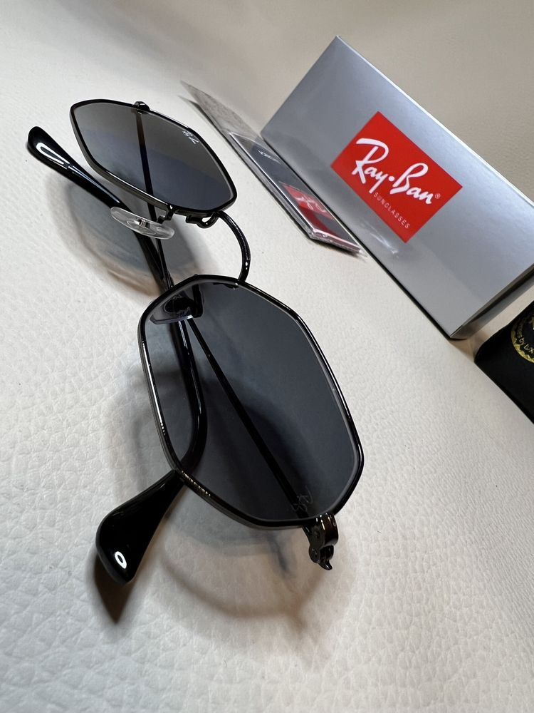 RayBan RB 3556-N ochelari de soare hexagon octagon lentile rame