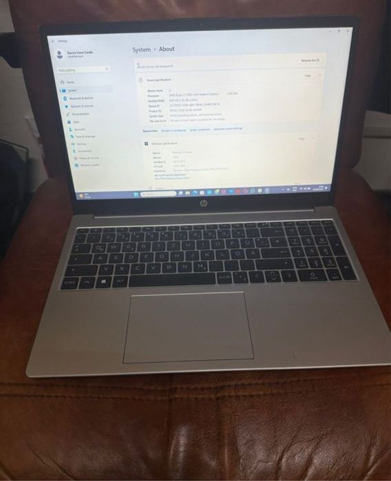 Laptop hp 255 G10 ryzen 3