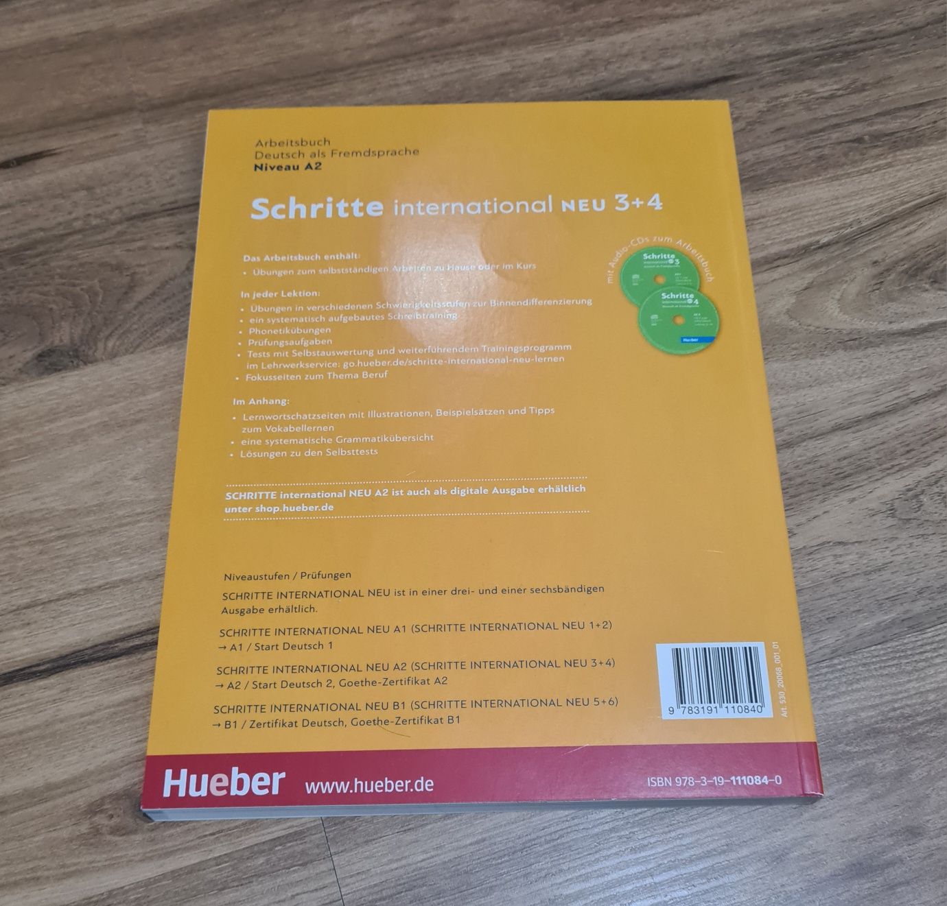 Учебна тетрадка Schritte international 3+4 А2