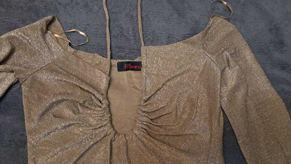 Чисто нова златиста блуза Cliche Reborn L