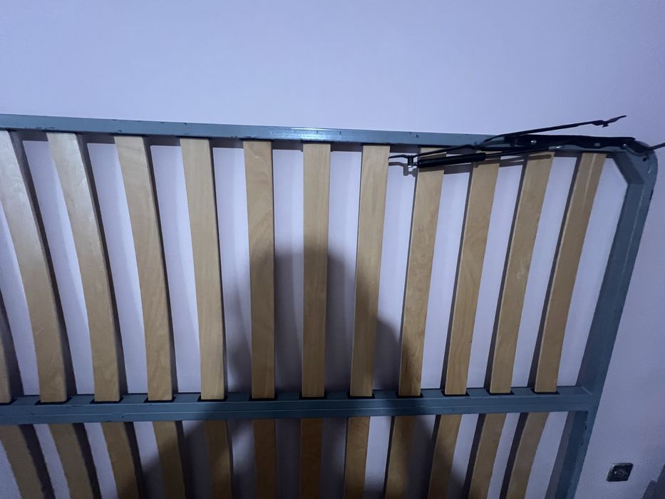 Vand pat tapitat catifea gri facut