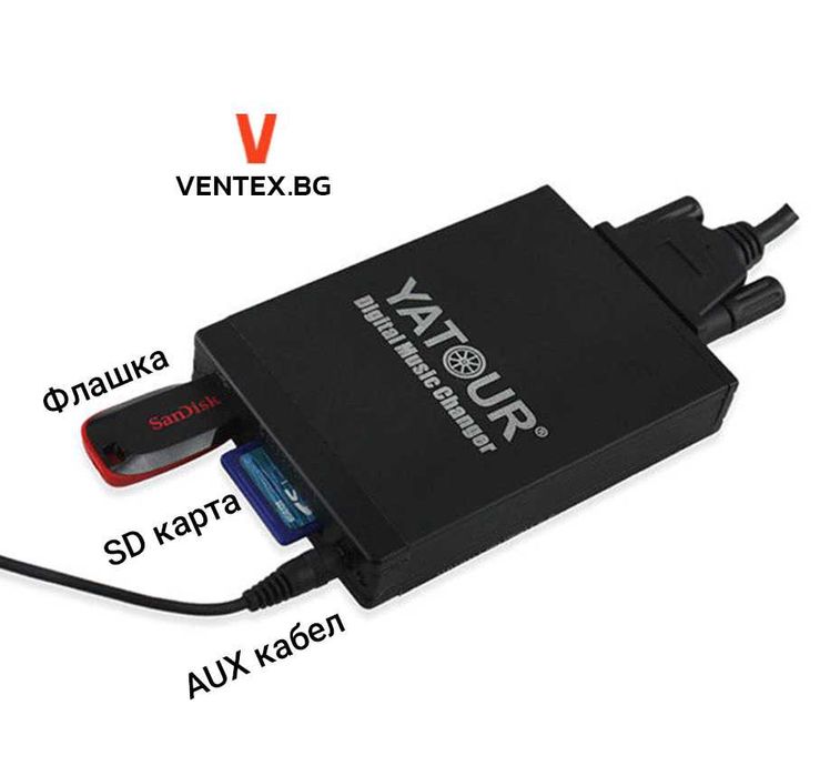 YATOUR дигитален чейнджър за Nissan от 1995 до 2011 година с USB и AUX