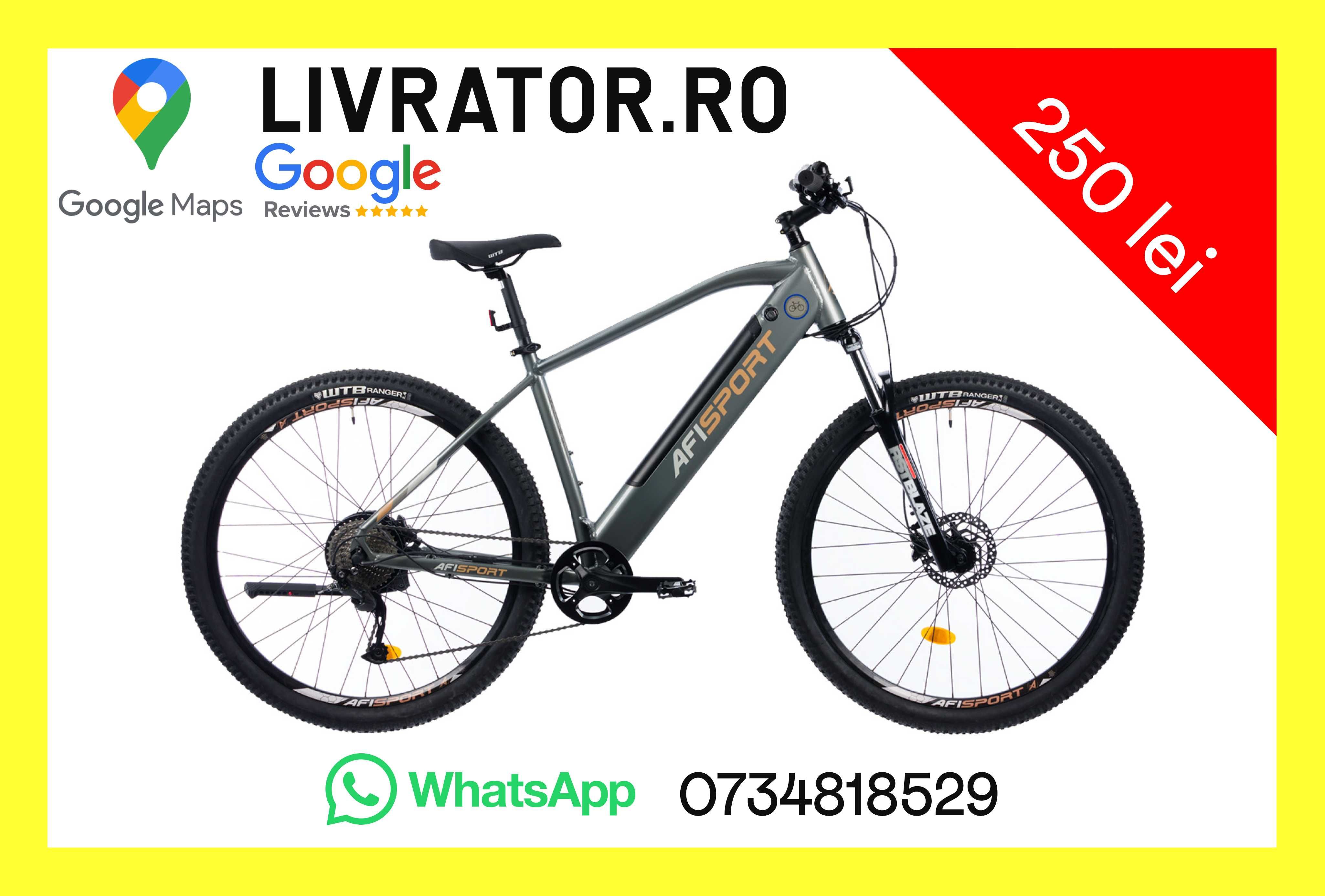 Livrator.ro - Biciclete electrice de inchiriat Curier Glovo Tazz Bolt