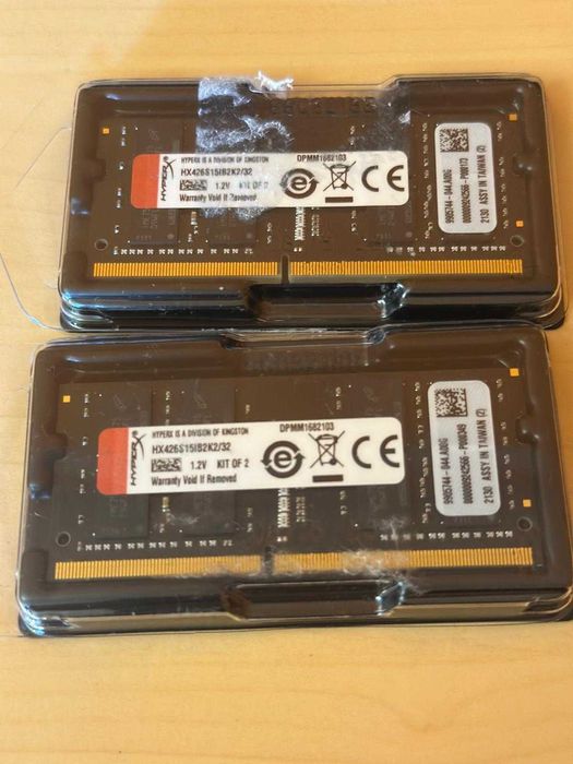 WOW Kit Memorie Laptop Kingston HyperX 32Gb  DDR4 3200MHz DualChannel