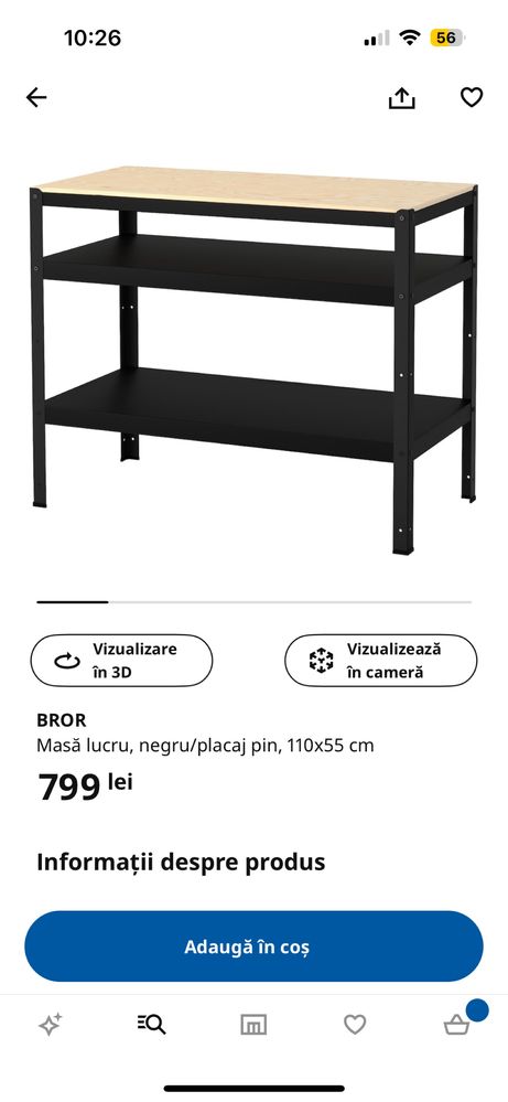 BROR masa lucru Ikea