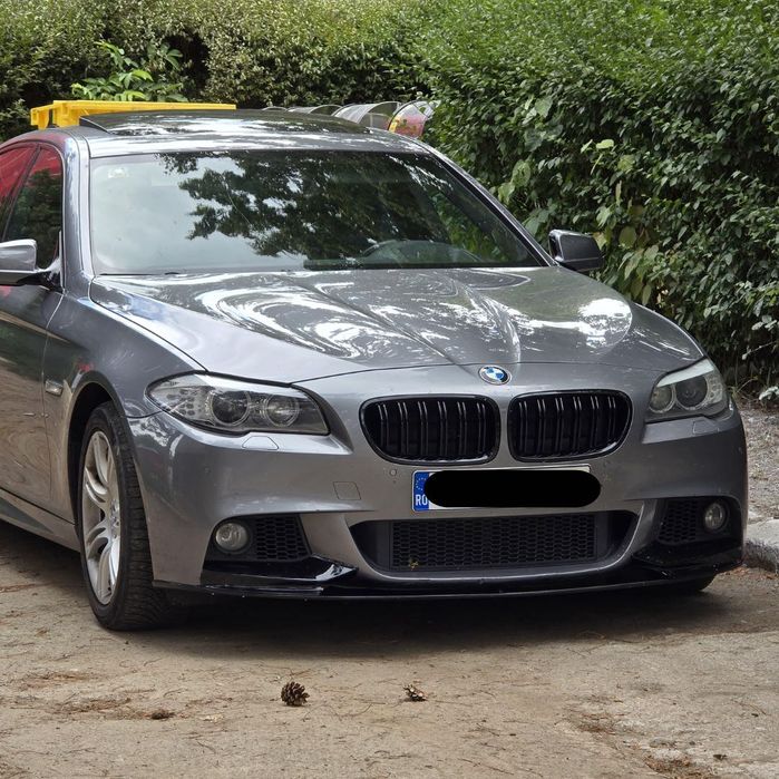 Lip prelungire buza bara fata M-Tech BMW Seria 5 F10 F11 Negru Lucios