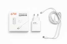 Ново оригинално Xiaomi зарядно 67W + USB-C кабел 2м