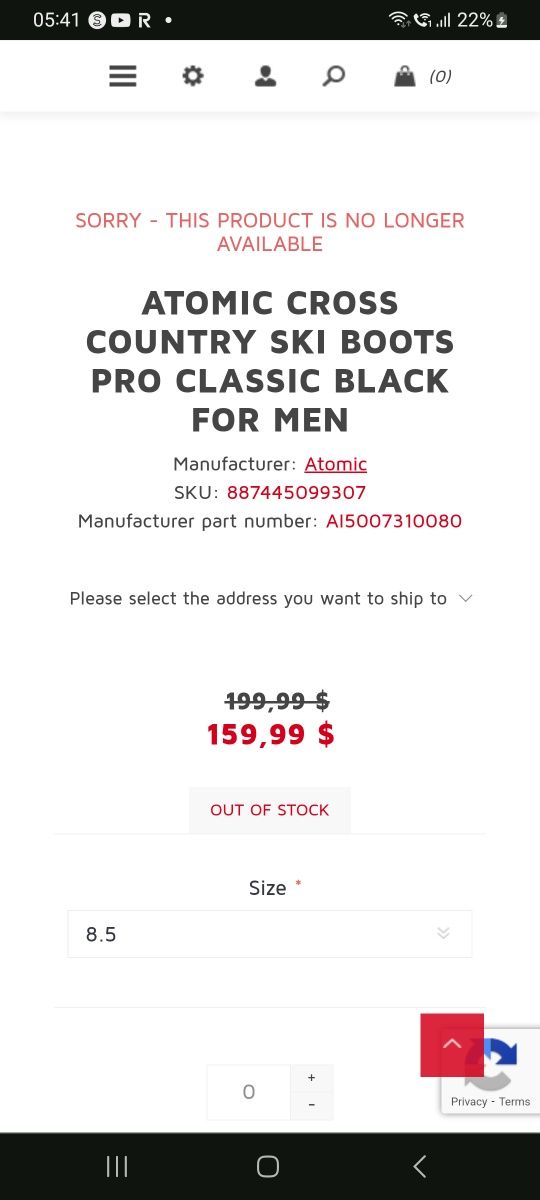Atomic cross country ski boots pro clasic black uni sex
