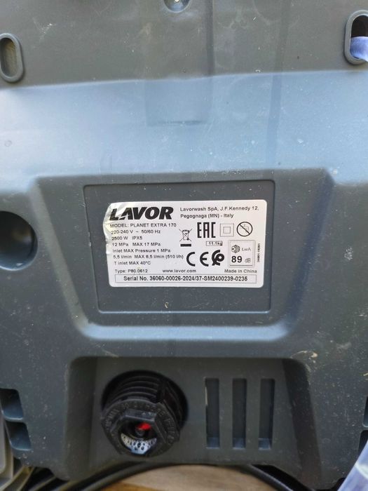 Aparat de curățat cu presiune LAVOR LVR4 180 bar 2500W