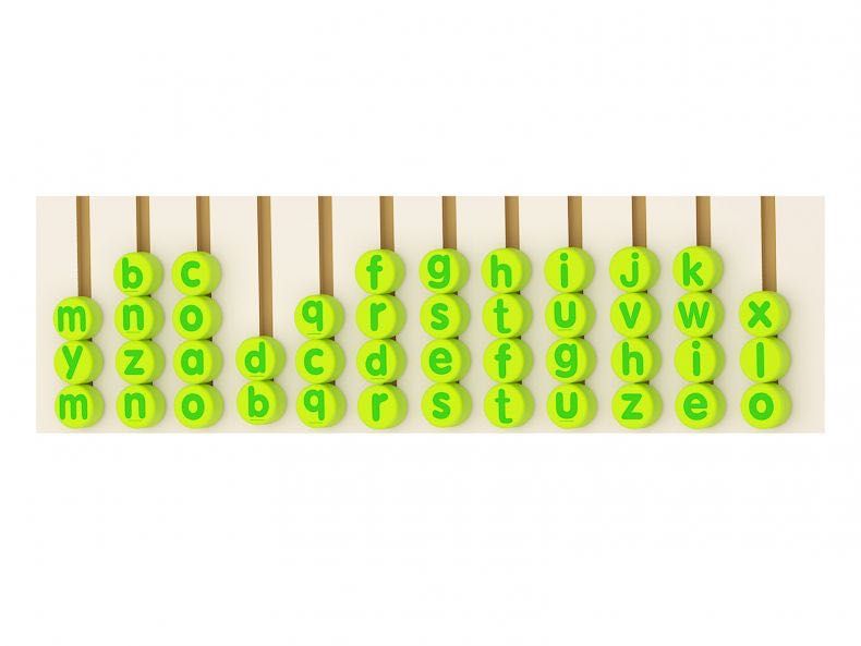 Tablă de perete alfabet Viga