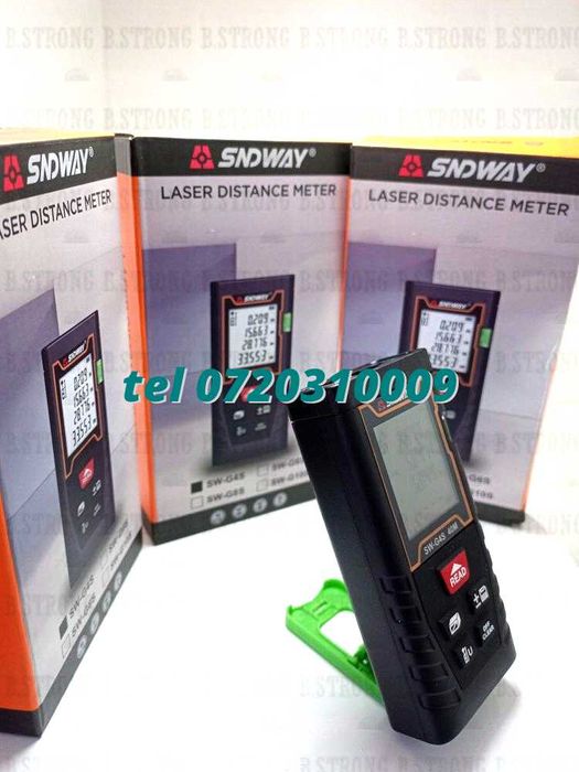 Ruleta Laser 40m Sndway Digital Portabil Usor De Manipulat