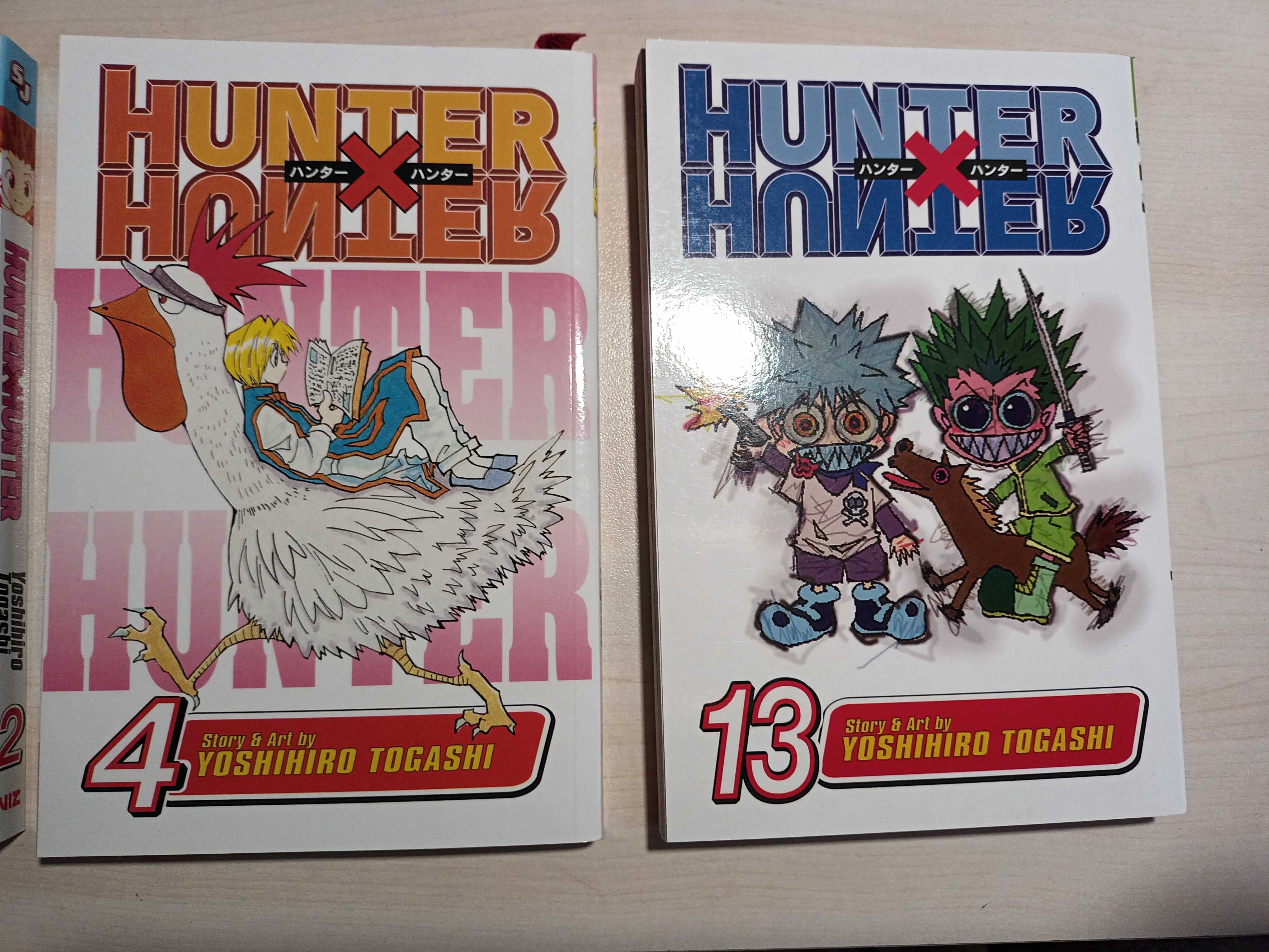 Манга HunterxHunter vol. 1, 2, 4, 13, 18; Demon Slayer vol. 16