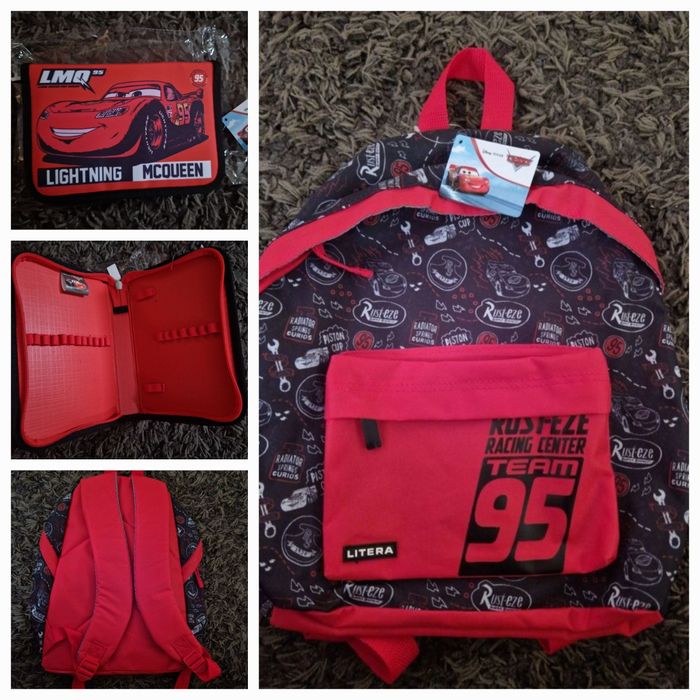 Set ghiozdan si penar disney cars,mcqueen .Noi