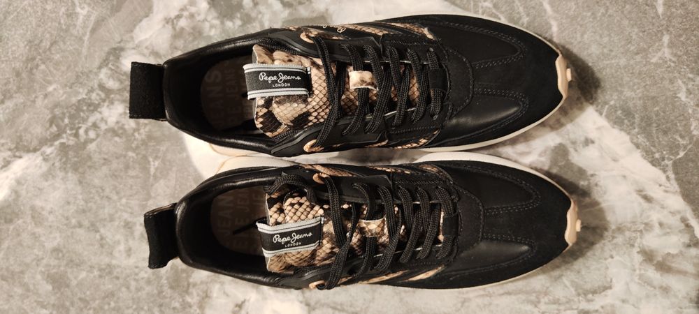 Кожени кецове PEPE JEANS