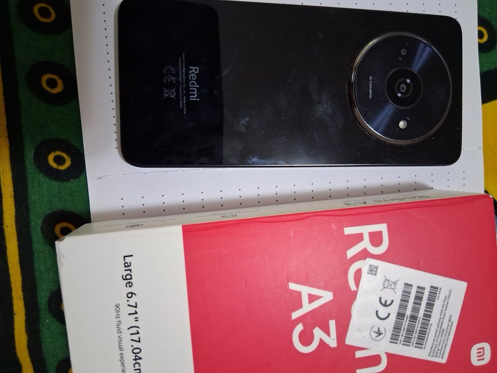 Смартфон GSM XIAOMI REDMI A3 BLACK 6.71 ", 64 GB, RAM 3 GB, 8+0.08 MP