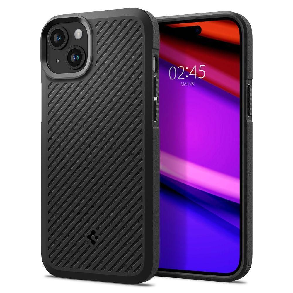 Кейс spigen core armor за iphone 15 matte black