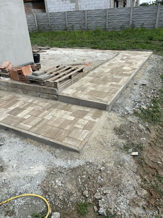 Montaj pavaj borduri dale pavele pavaje terasamente pregatim
