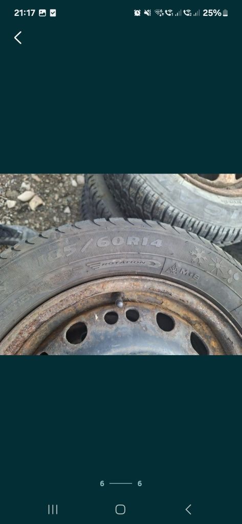 Vand 2 anvelope 185 60 14 m+s iarna ca noi dot 2023