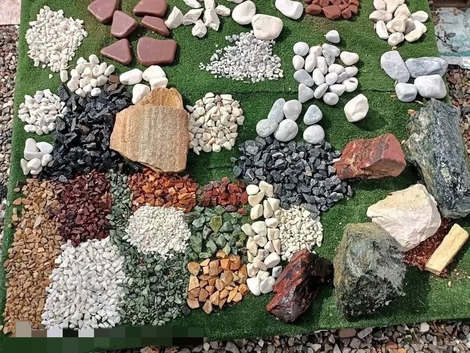 Ақ тас Мраморная галька Декоративный камни Мраморная Крошка Сады огоро