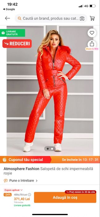 Salopeta ski noua , impecabila