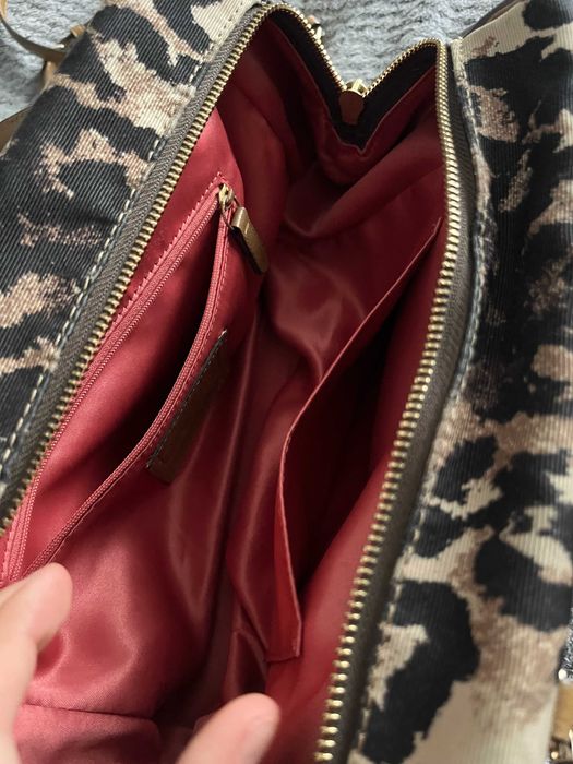 Geantă Piele Coach Madison Khaki Ocelot Animal Print