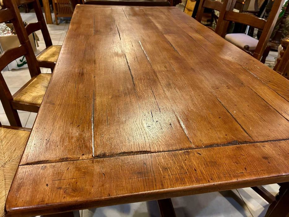 Масивна Дъбова маса + 6 стола Холандия