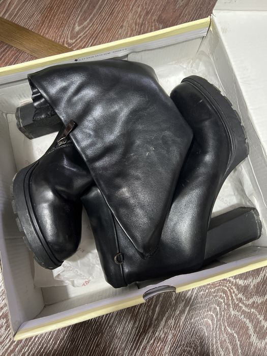 Сапоги зимние на каблуке