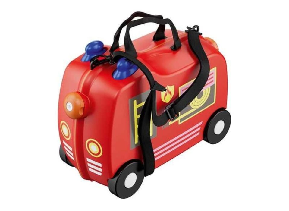 Детски куфар за яздене пожарна кола
