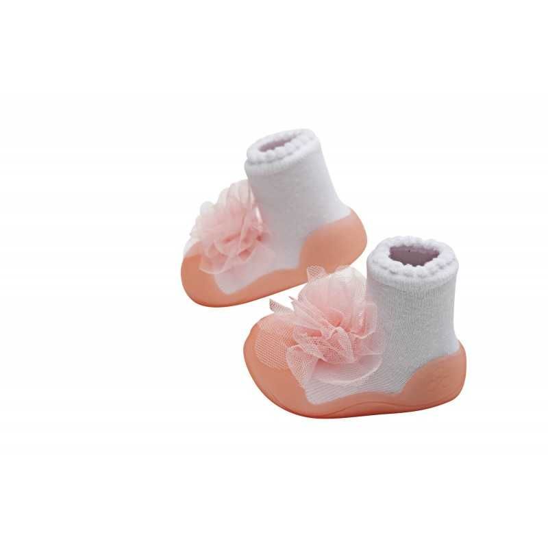 Attipas New Corsage Pink pantofi soseta pentru bebelusi