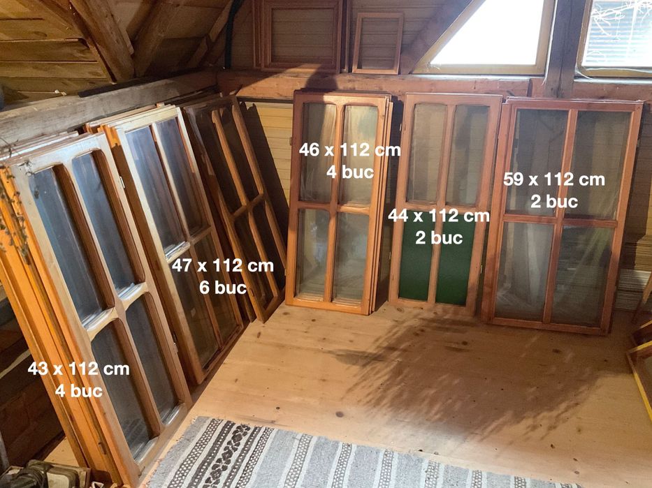 Geamuri vechi, demolari, diverse dimensiuni