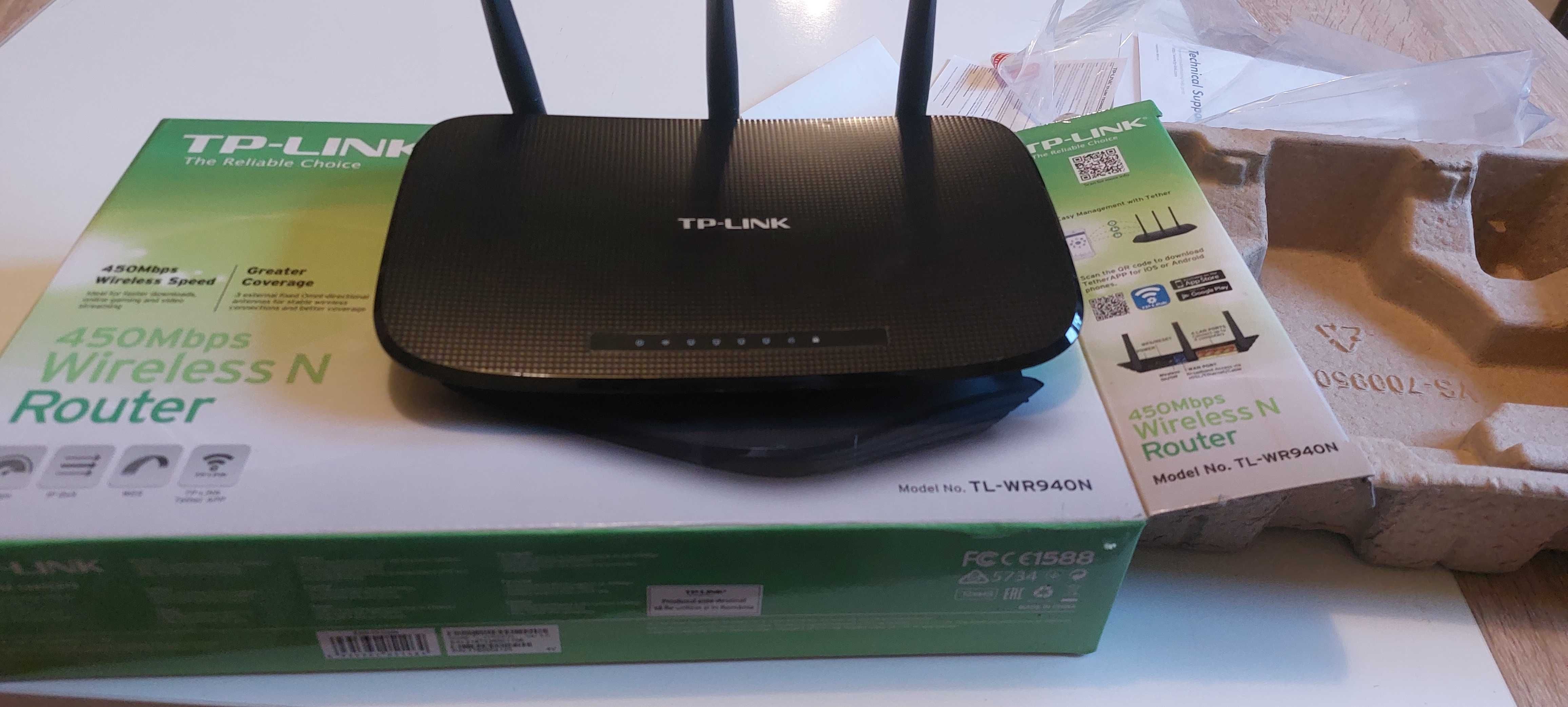 Router Wireless TP-Link TL-WR940N 450Mbps AC450