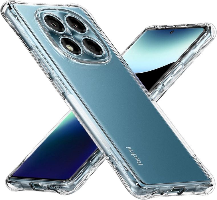 Прозрачен силиконов удароустойчив кейс за xiaomi redmi note 14 pro 4g