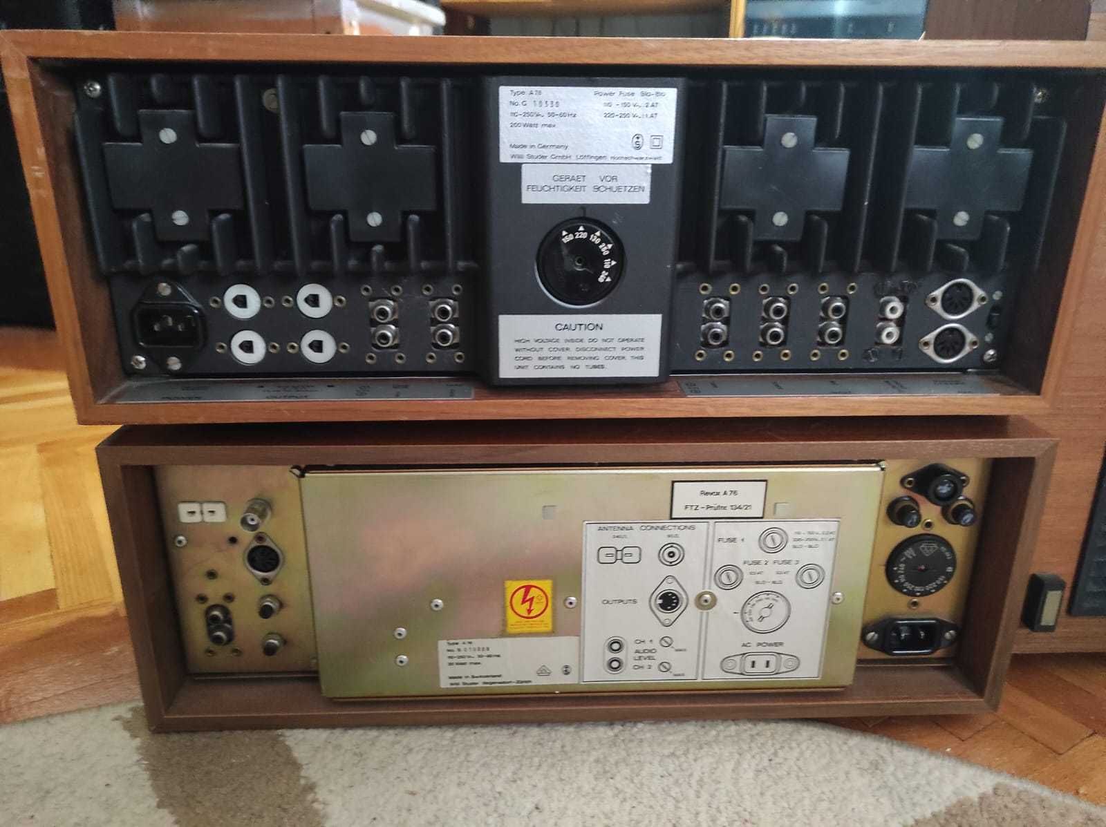 Linie REVOX / Magnetofon A77 Mk3 / Amplificator A78 / Tuner A76