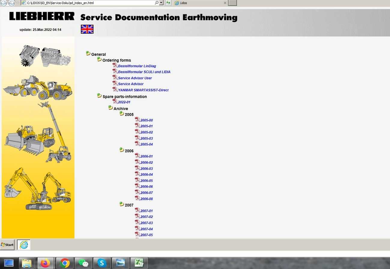 Liebherr Lidos parts catalog & service update 2023, baza de date FULL