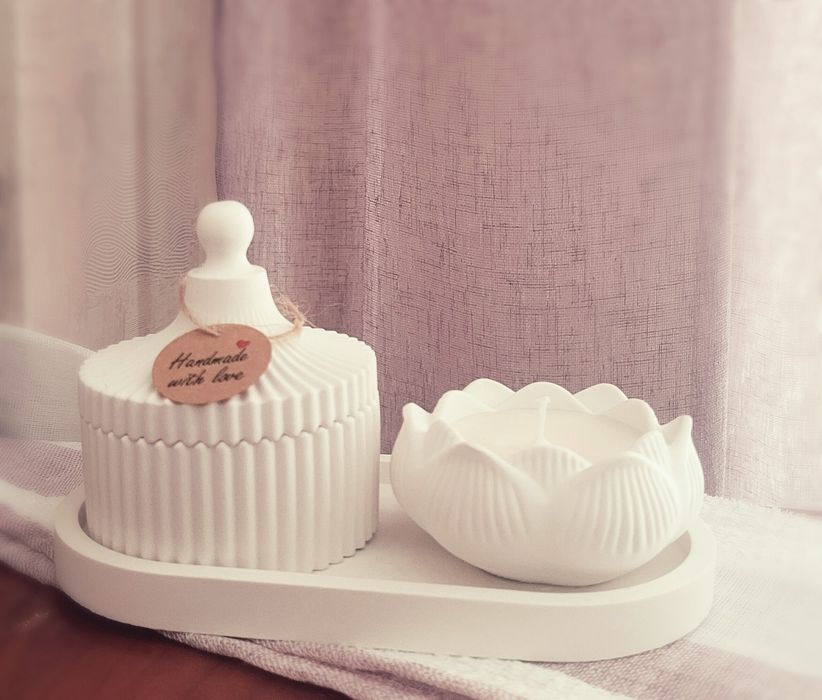 Кутийка за бижута ,табличка и свещ