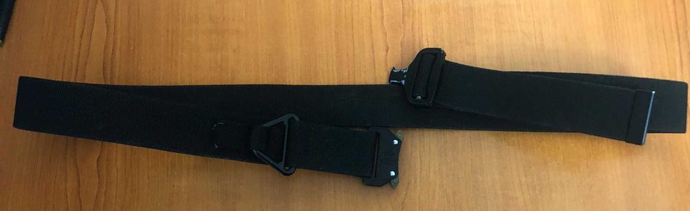 Centura textila neagra 110 cm