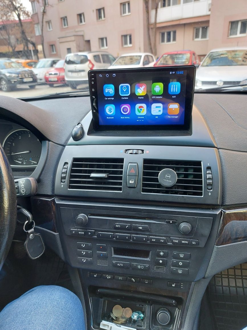 Navigatie Android BMW X3 e83 Waze YouTube GPS USB casetofon