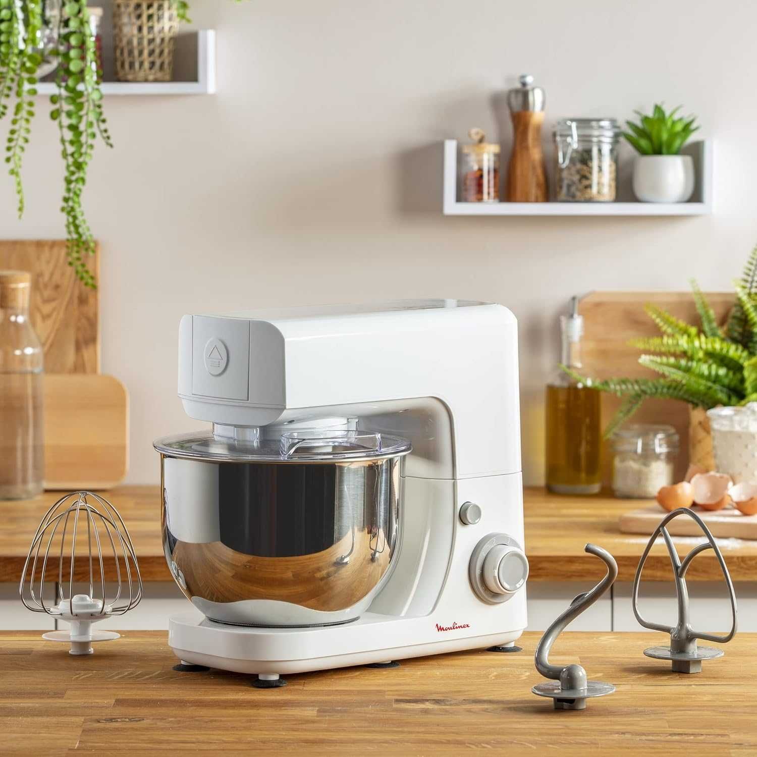 Планетарен миксер Moulinex Masterchef 4.8L (QA1501) 6 скорости 800W