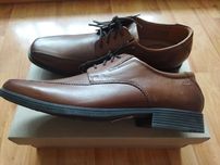Туфли-дерби Clarks (Великобритания),кожа,оригинал,новые,р-ры 42 и 43