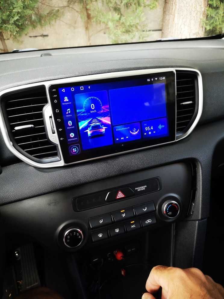 Navigatie Android KIA Sportage 2016-2018 Waze YouTube GPS BT