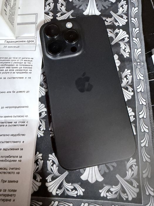 18м Гаранция Йетел! Iphone 15 pro 128gb Black Titanium