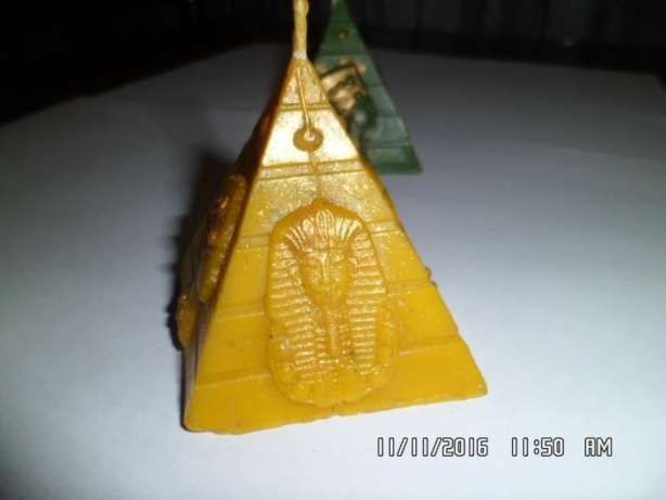 Свечи Восковые Египетские пирамиды денежные, с наузами