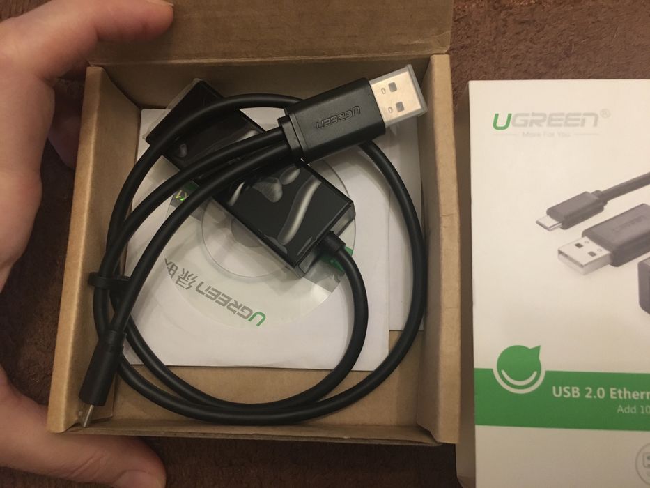 Adaptor USB 2.0 Ethernet   Brand: Ugreen