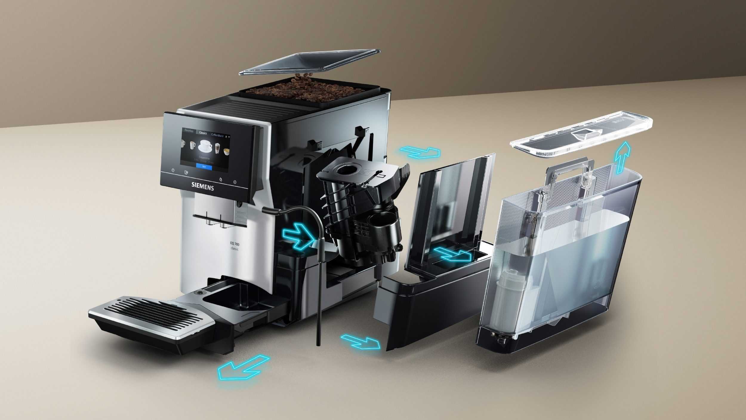 Siemens кафеавтомат кафемашина EQ700 classic TP715D47, Cold Brew